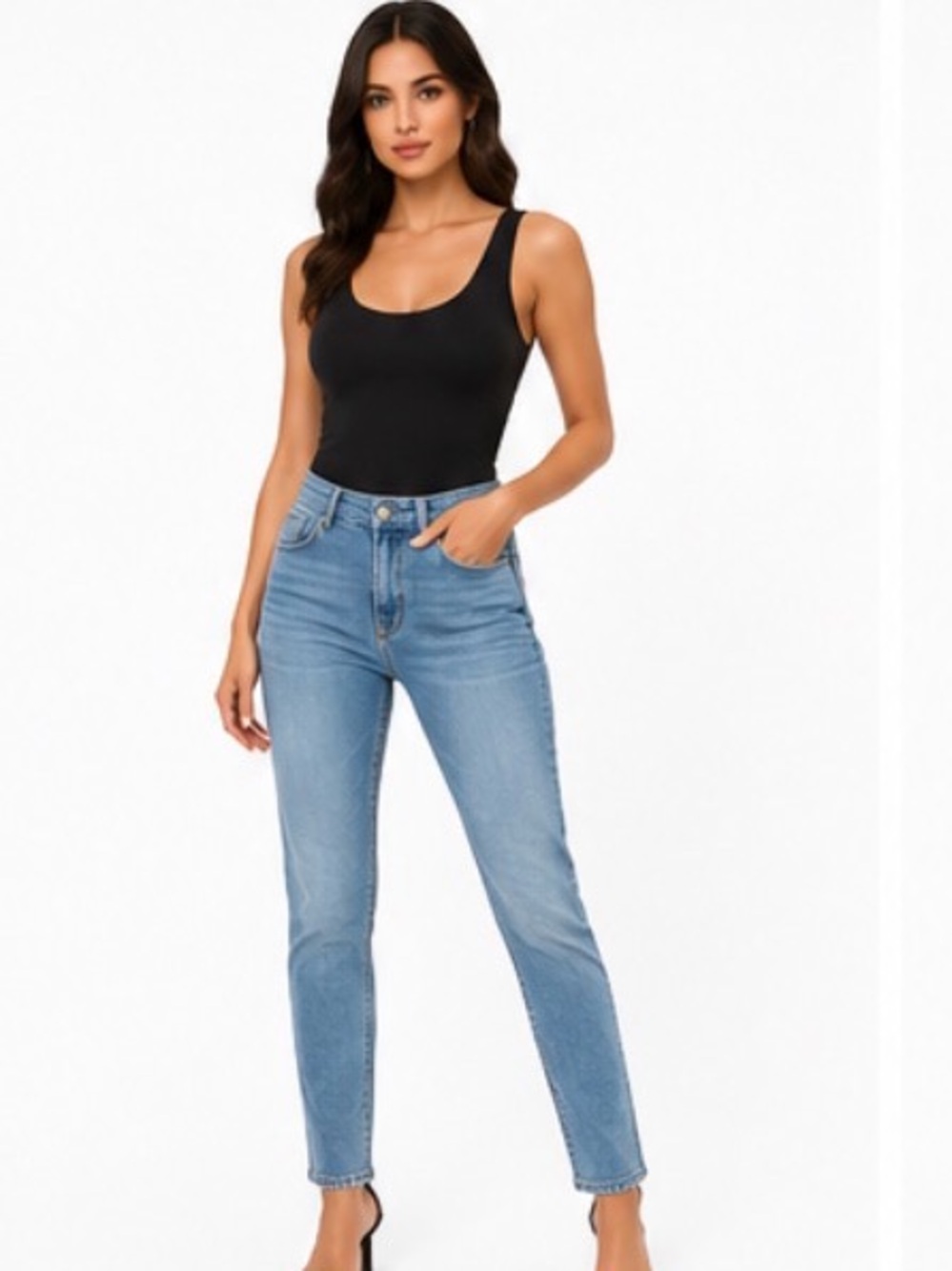 NWT | Fiorucci | Push Up Skinny Jeans | Blue Wash | Size 28